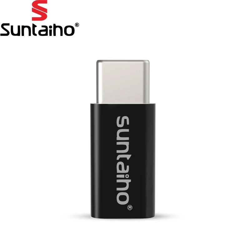 3 шт. USB 3,1 тип-c штекер для Micro USB Женский USB C Suntaiho преобразующий кабельный разъем для Xiaomi Macbook Nexus 5X Oneplus адаптер - Цвет: Черный