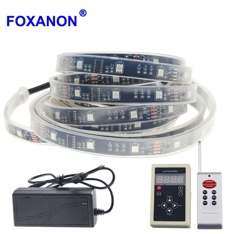 5 м 133 Волшебная Мечта Цвет 6803 IC Светодиодная лента DC 12V 150 светодиодов 5050 RGB +