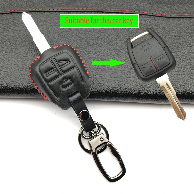 New Design 100% Leather Key Car Case Keyboard Cover For Vauxhall Opel Vectra Astra Zafira Hot Sale 3 Buttons Shell | Автомобили и