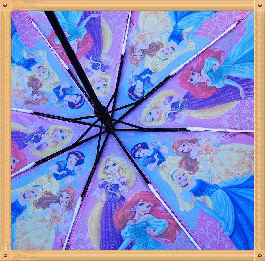 Disney автоматический мультфильм 3 раза Замороженные Эльза Анн автомобили Белоснежка Томас Супер Летающий медведь Медведи Дети Мальчики и зонтик для девочек