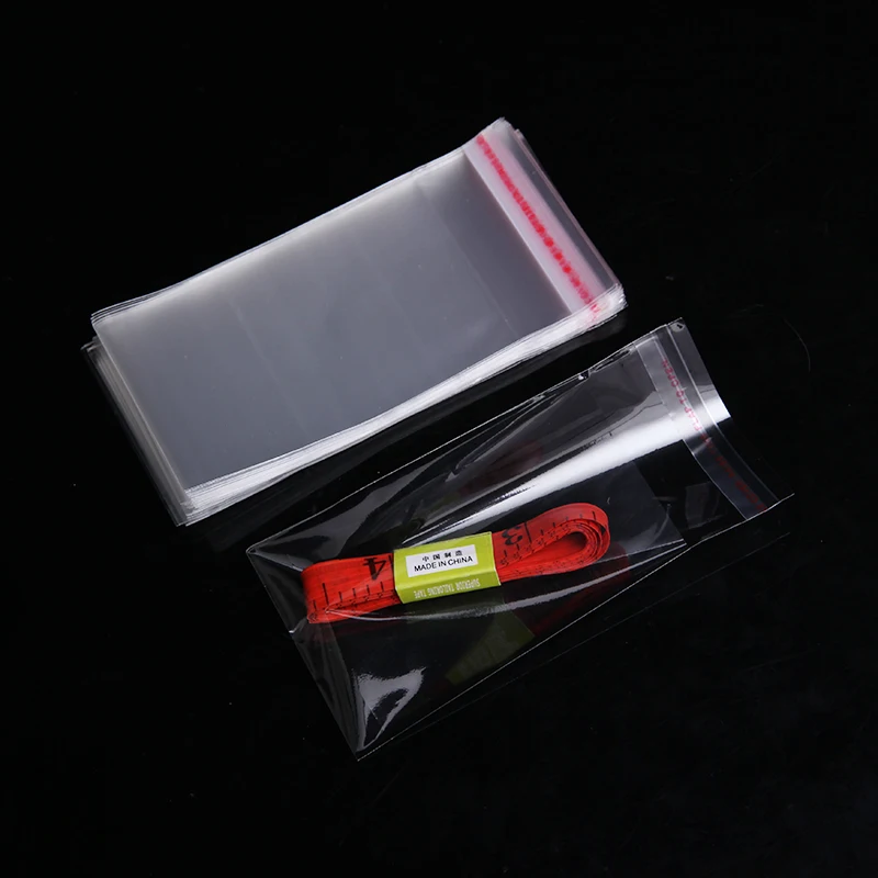 Прозрачные пластиковые пакеты для печенья самоклеящиеся упаковки ожерелья