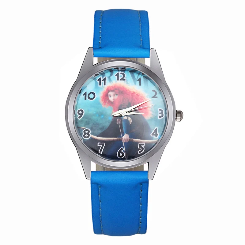 Cute Cartoon pretty girl style Children's Watches Women's Students girls Boys Quartz Leather strap Wrist Watch JC82 | Наручные