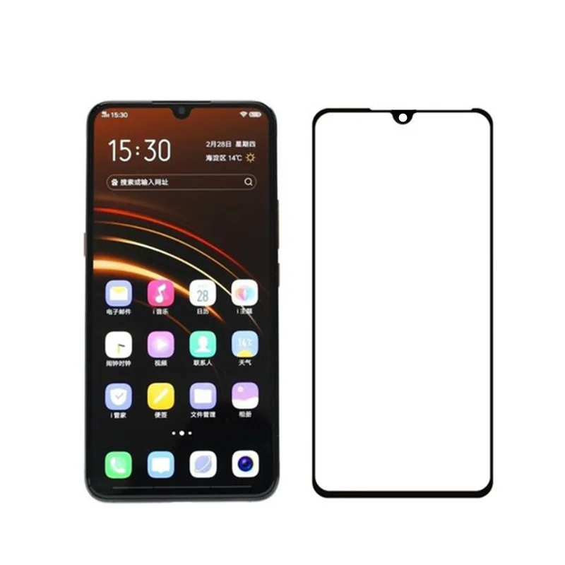 2PCS Full Cover Tempered Glass For Vivo iQOO Screen Protector Premium Glue On iqoo | Мобильные телефоны и аксессуары