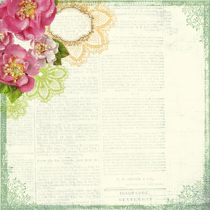 DIY Scrapbooking Kit 6inches Designer Spring Soft Green Patterned Paper Collection 24 Sheet Pads Background Papers Card Craft | Дом и сад