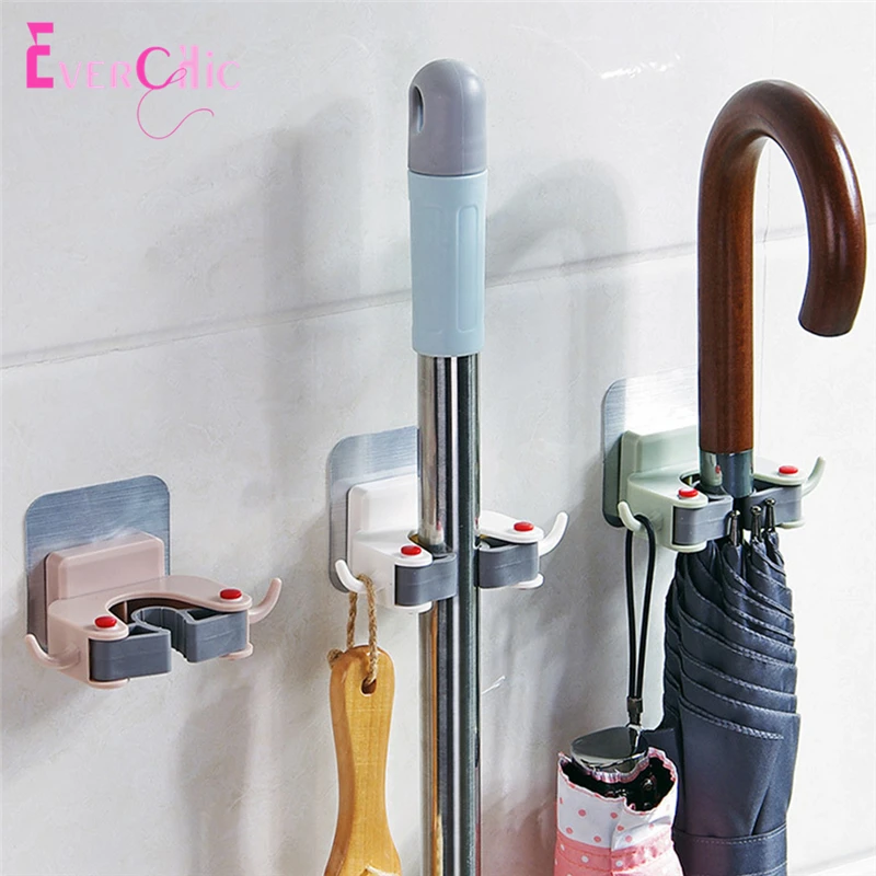 Стойка для хранения швабры стойка самоклеющаяся кухонная садовая ванная комната