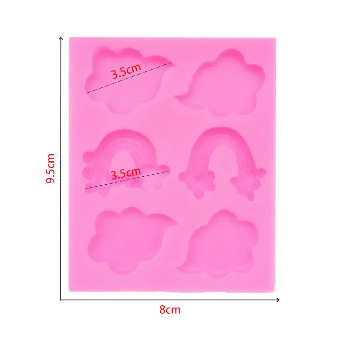 Радужная форма облака для украшения торта инструменты шоколадная кухни выпечки