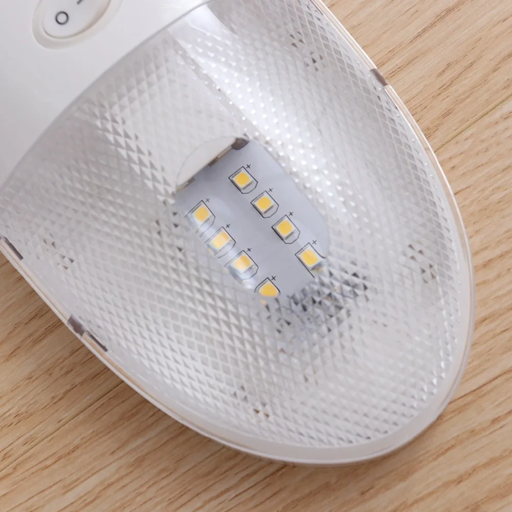 2 шт. двойной светодиодный 12 В RV купольный свет с переключателем