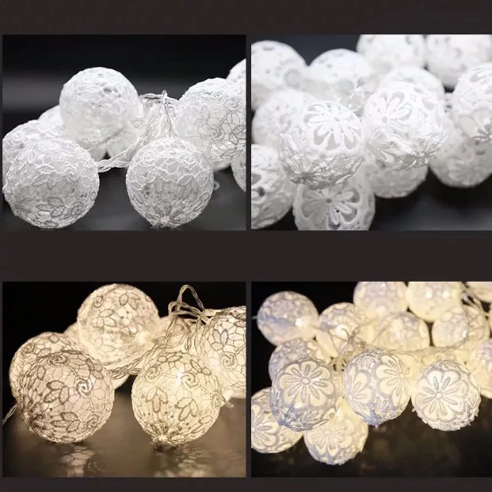 1 5 M 10 светодиодный шелк бутона мяч Форма строки вечерние Свадебные День Святого