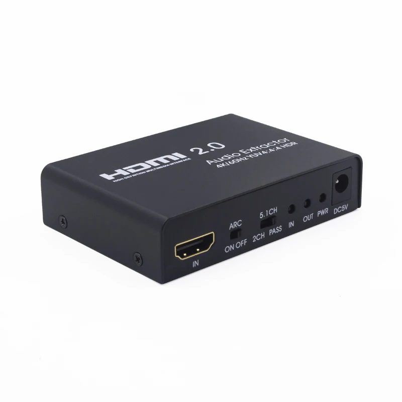 AIXXCO HDMI 2,0 к HDMI аудио экстрактор поддержка 4 к/60 Гц YUV 4:4:4 HDR ARC для HD коробка PS3 PS4