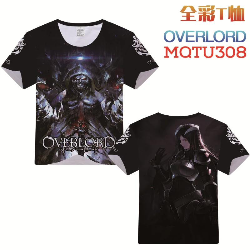 Аниме Overlord Ainz Ooal платье футболка 3D принт мода короткий рукав косплей одежда цвета