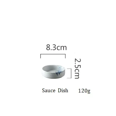 Sauce Dish NIMITIME, западный стиль, керамическая овальная миска для риса, Салатница, фруктовое блюдо, чашка для воды, кофейная чашка, набор посуды - Цвет: Sauce Dish