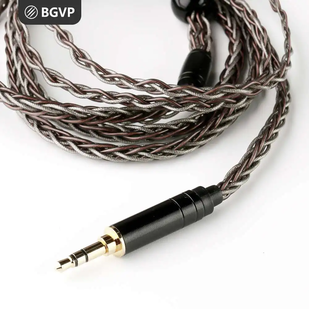 Новый BGVP 6N 8 ядерный OCC Серебряный фольгированный провод кабель 2 5 мм/3 мм/4 4 мм MMCX