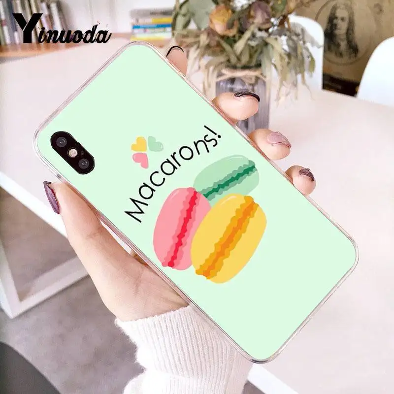 7 Yinuoda для iPhone 7 6 X Чехол еда, Пончик не волнуйтесь, Будьте счастливы, роскошный крутой чехол для телефона для iPhone 8 7 6 6splus X 5S SE XR XS XSMAX - Цвет: 7