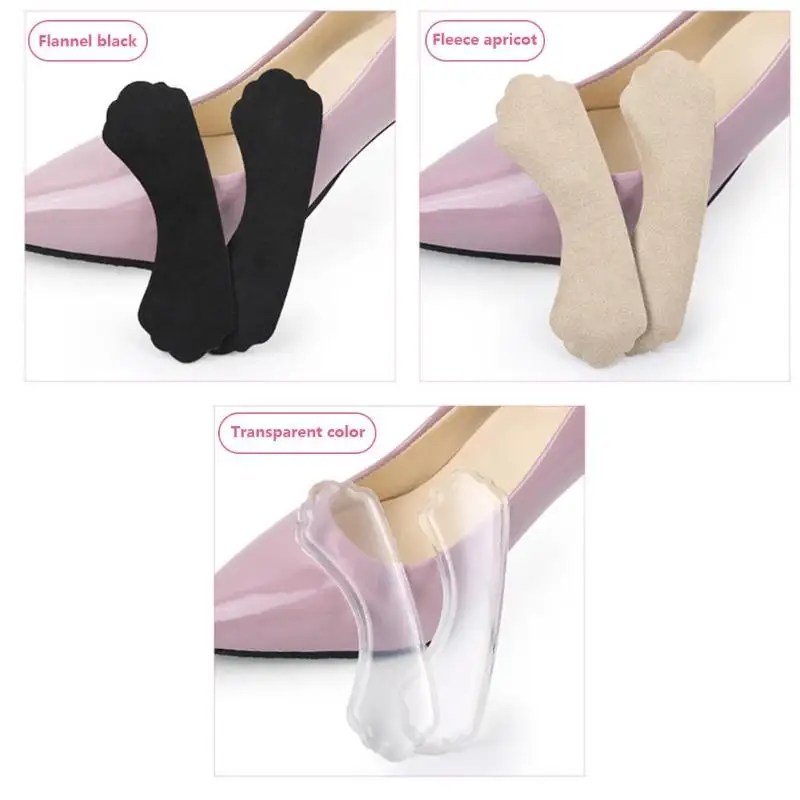 1 Pair High Quality Rearfoot Insoles Transparent Slip-resistant Foot Shoes Stickers Pad Gel Heel Care Shoe Insert | Красота и