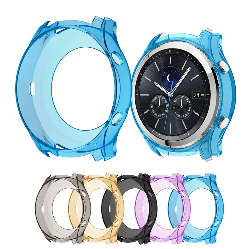 Силиконовый чехол для samsung gear S3 Frontier Galaxy watch 46 мм чехол для смарт часов крышка Спортивная защитная рамка защитная оболочка