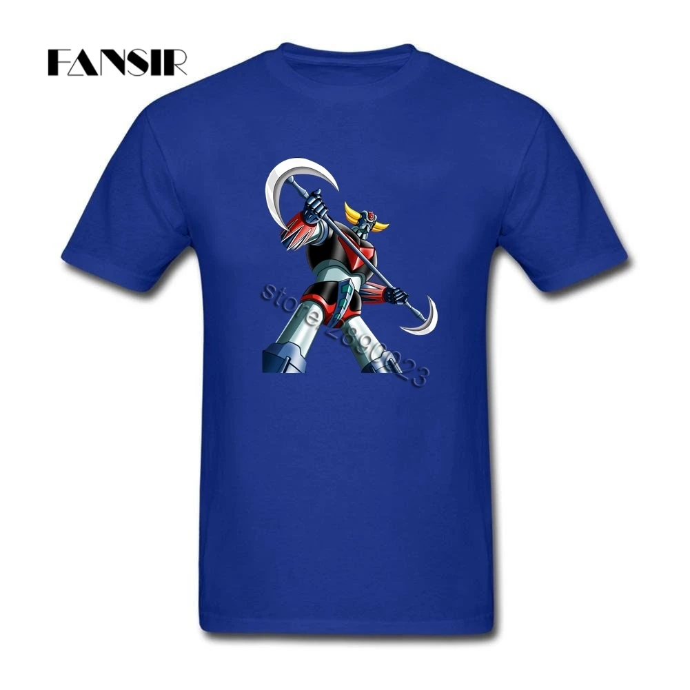 Футболка Geek мужская с аниме Mazinger Z тенниска коротким рукавом и круглым вырезом
