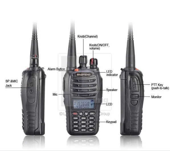 Бесплатная доставка DHL + baofeng uv-b5 uhf vhf портативный двухдиапазонный двухсторонний