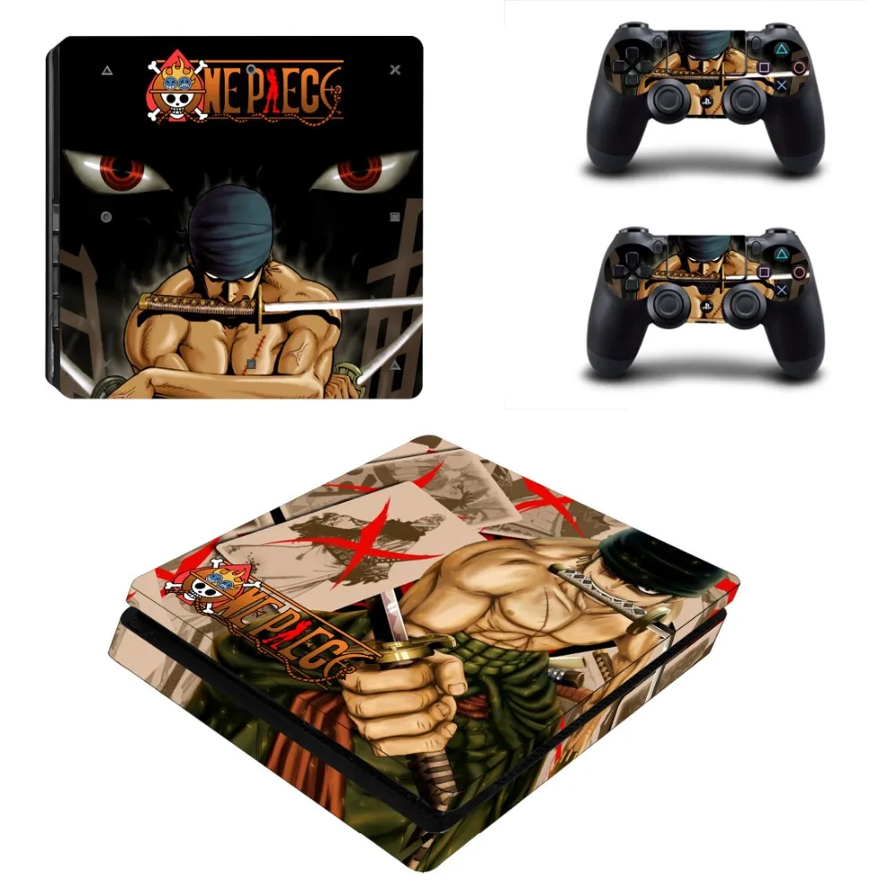Аниме One Piece Mob Psycho 100 PS4 Slim Skin Наклейка для PlayStation 4 консоль и контроллеры наклейка