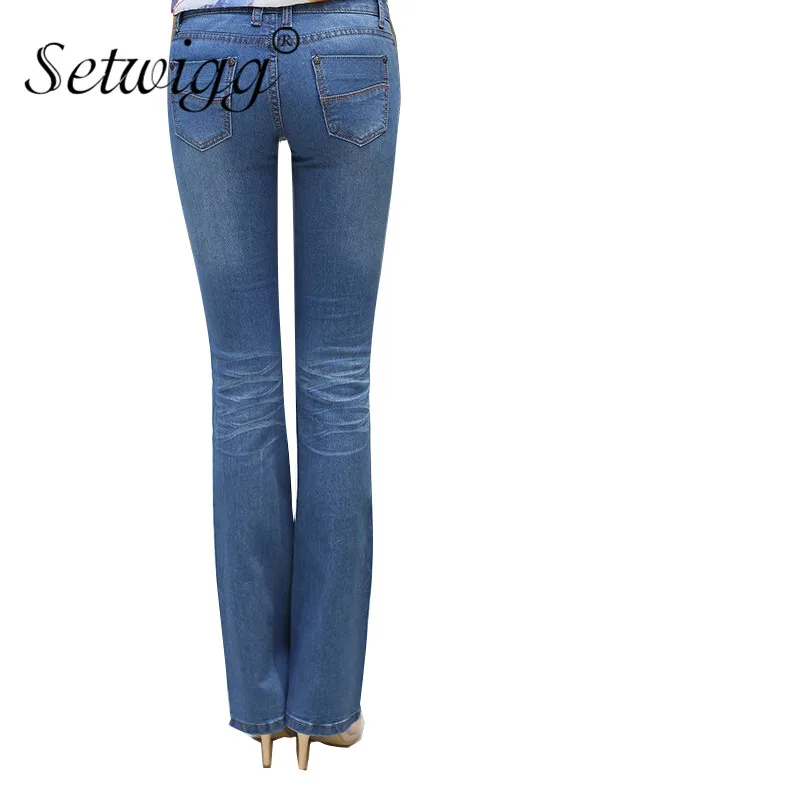 Женские облегающие джинсы SETWIGG синие с низкой талией|jeans low|flare jeansjeans trousers |