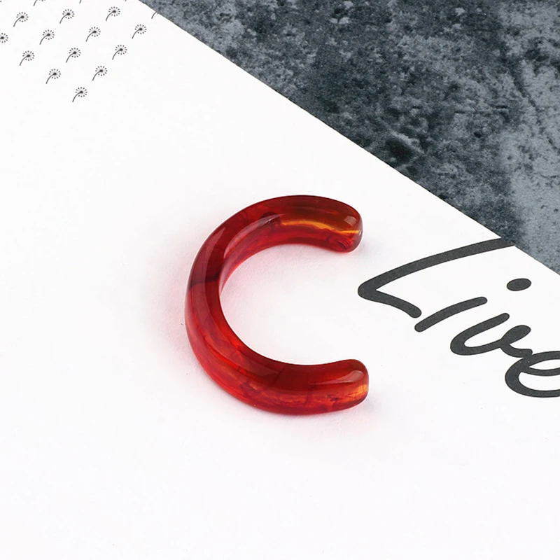 Fashion 2019 DIY Handmade Jewelry Accessories Korea Acetic Acid Large C Ring Earrings Material Pendant Holiday Gift | Украшения и