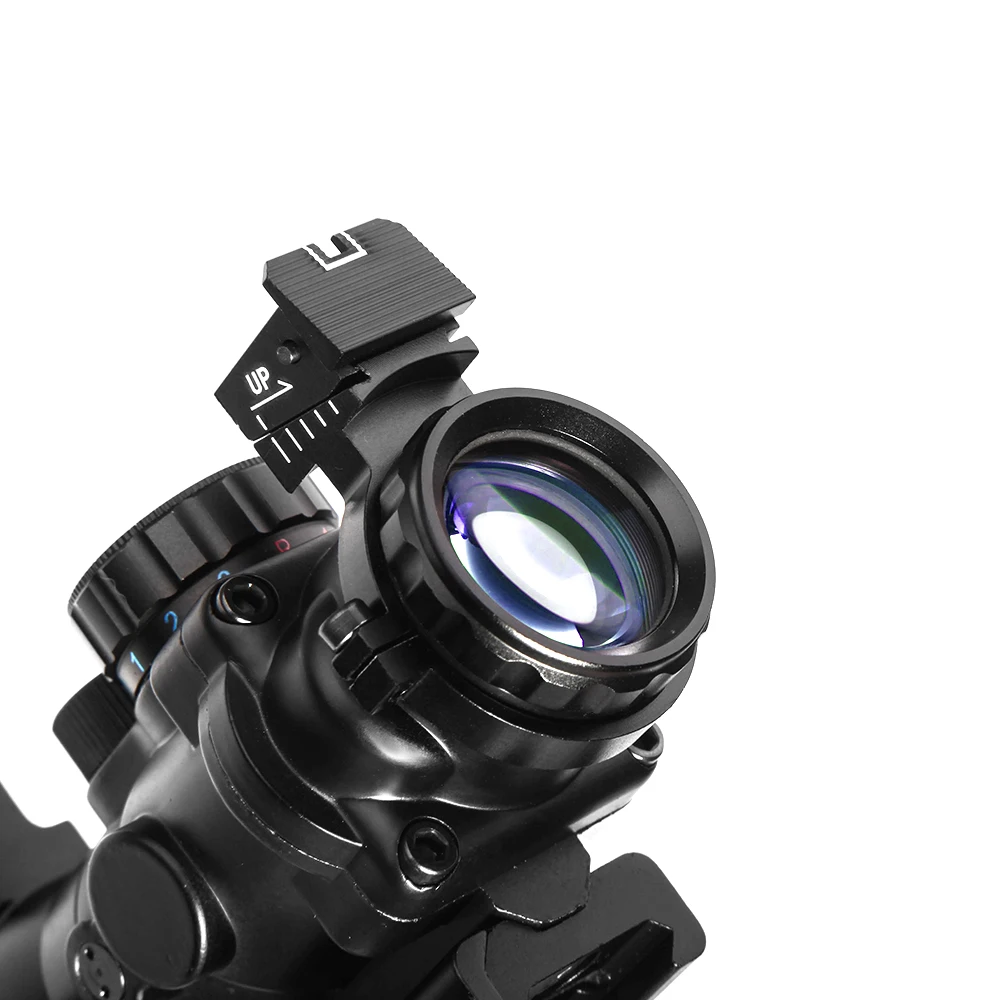 LUGER acog 4x32 охотничий красный точечный прицел рефлекторная тактическая Оптика прицел с 20 мм ласточкин хвост рельс для страйкбола пневматические ружья винтовка