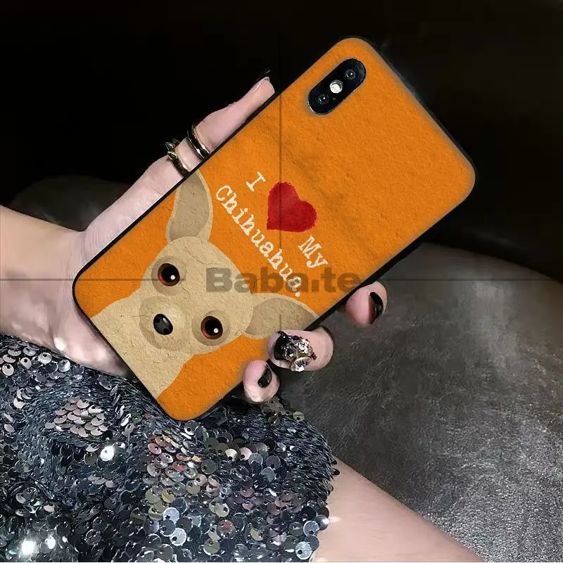 Babaite I Love My собака Йоркширский терьер Papillon боксер чехол для iPhone 8 7 6 6S Plus X XS MAX 5 5S SE XR