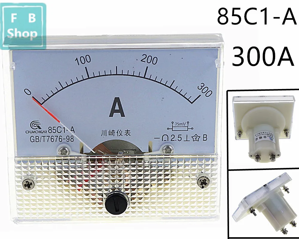 1 шт. 85C1 A 300A DC аналоговый измеритель Панель Ампер тока амметры 0 датчик|Измерители