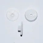 Двойная шестерня 30 зубьев + 12 зубьев 16 мм + 7 мм Диаметр отверстия вала 2 мм 100 модуль пластиковых игрушек шестерниDIY игрушки 30122B, 100,5 шт.