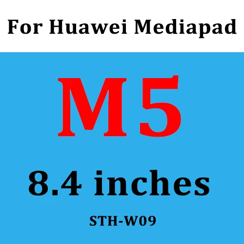 Закаленное стекло для планшета для huawei Mediapad M3 M5 8,4 8,0 10,1 10,8 дюймов M 3 5 Pro Lite защита Медиа Pad M3lite M5pro Glas - Цвет: For M5 8.4 inch