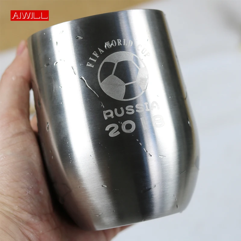 AIWILL Новое поступление пивные кружки здоровые двухслойные из нержавеющей стали кружка для сока для мужчин и женщин красивый подарок бутылки для воды