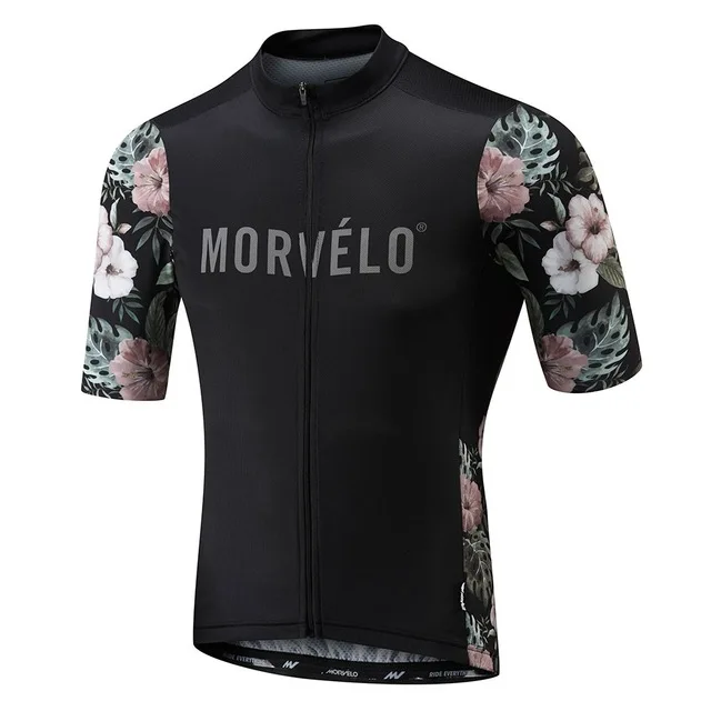 Летние Morvelo с короткими рукавами велосипед Джерси высокая эластичность, не удерживает, высокий уровень проникновения, Велосипедный спорт Толстовка - Цвет: 5
