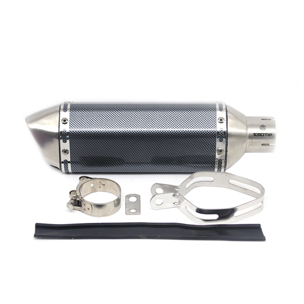 Выхлопной глушитель ZSDTRP универсальный для мотоцикла 51 мм AK Honda Kawasaki Yamaha KTM Ducati ATV R1