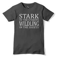 Stark In The Street Wilding Мужская Женская футболка дом Старк Футболка Джон