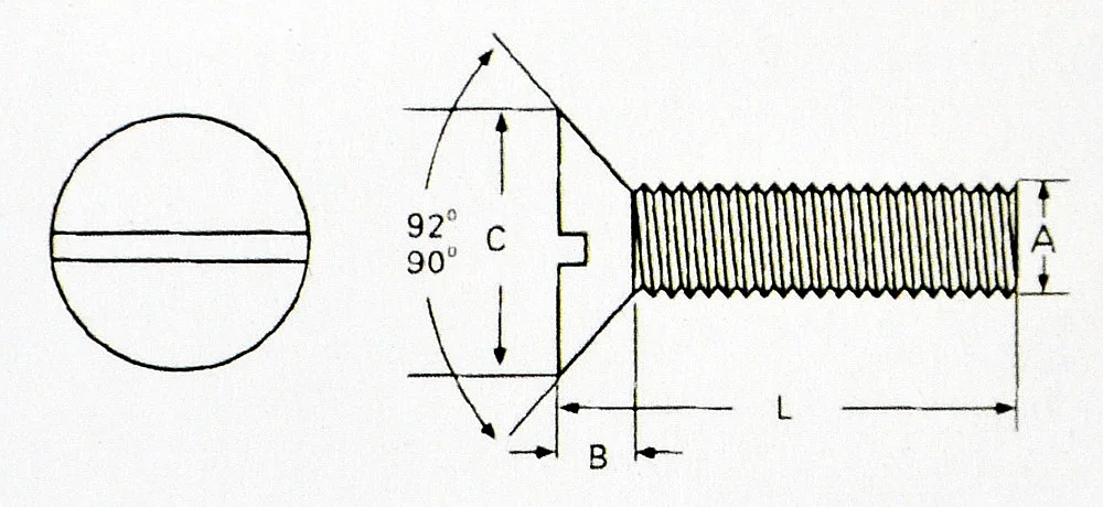 

(1000 ./) M4 x 6 CSK