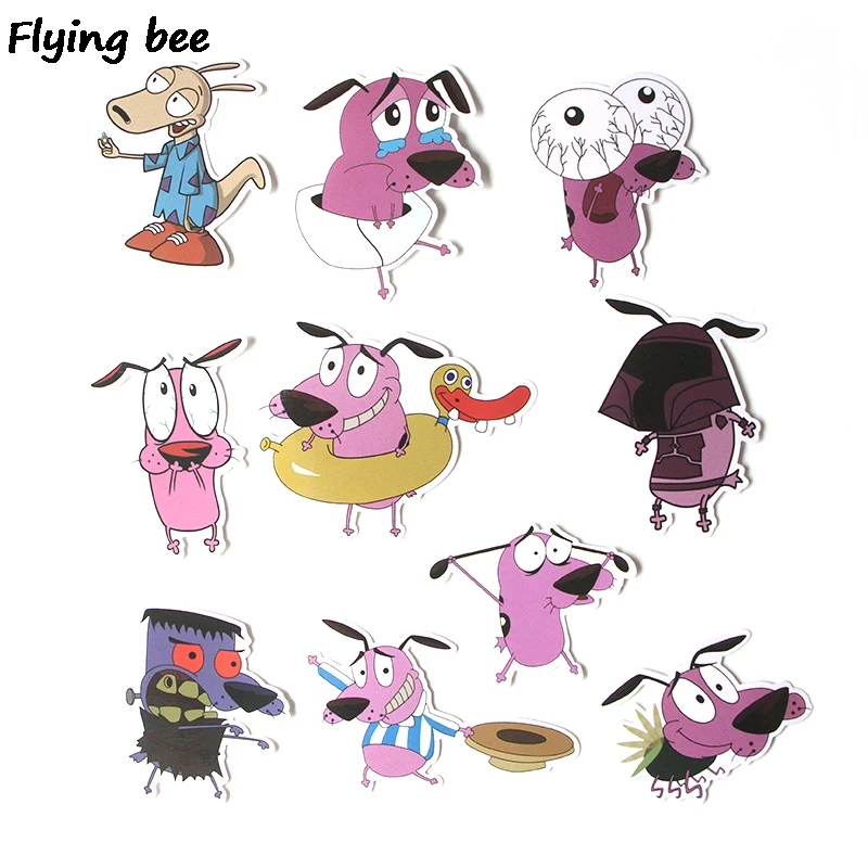 Flyingbee 38 шт. креативная тема мультфильм ПВХ наклейки Скрапбукинг для телефона