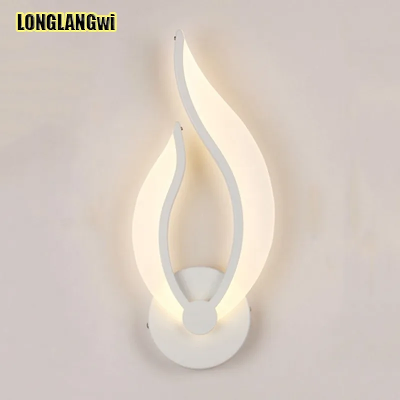 Современные светодиодсветодиодный акриловые настенные лампы для ванной комнаты