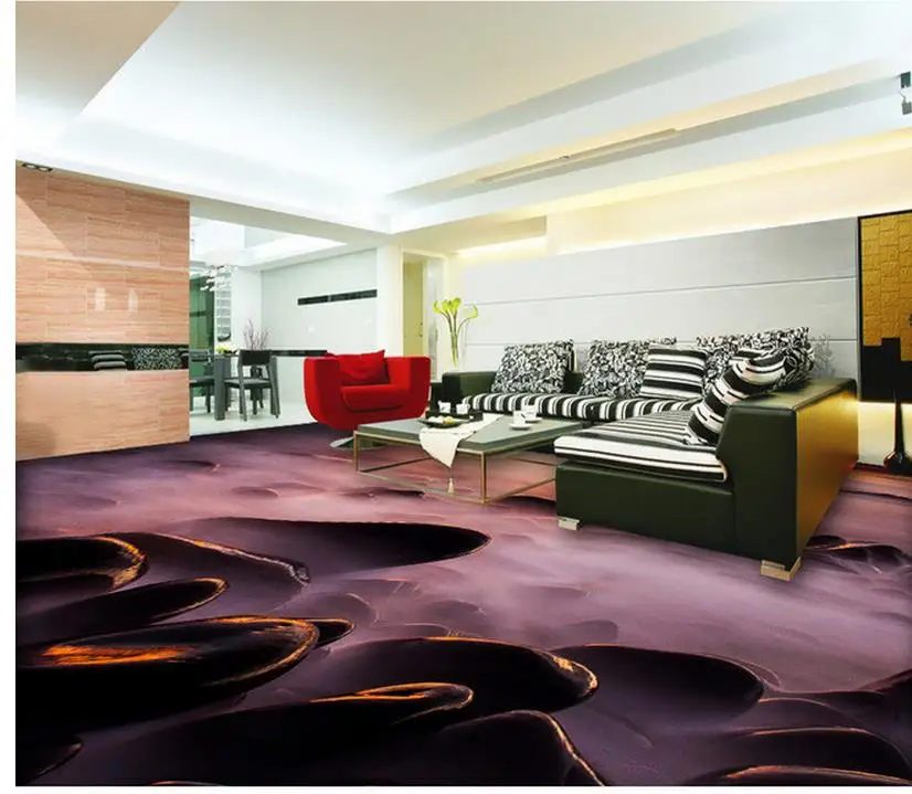 3d картина этаж обои для домашнего украшения морское побережье закат 3D настил ПВХ