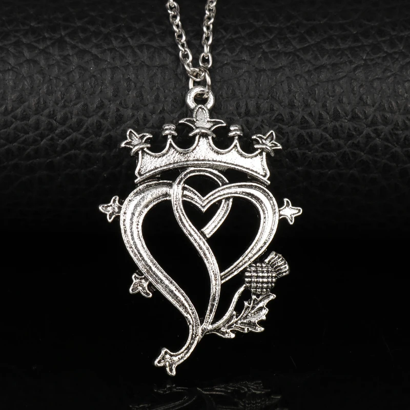 Outlander Luckenbooth ожерелье шотландский тистер кулон сердце символ цветок Thistle 20|pendant