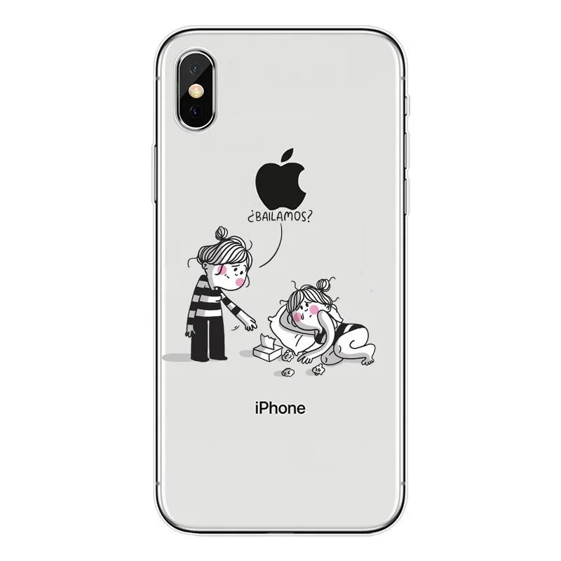 TPU Принципиально Перейти la volatil Мягкий силиконовый прозрачный чехол для iPhone X 8 7 6 6 S плюс 5S 5C SE XS Max - Цвет: TPU