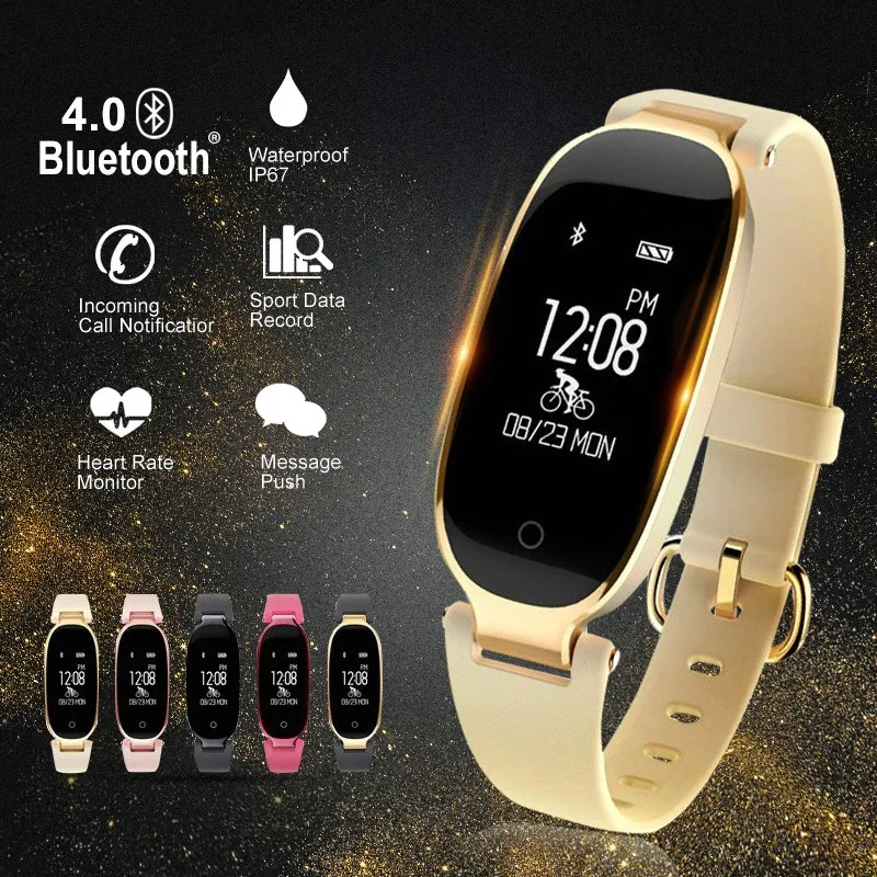 Умные часы S3 модные женские умные с Bluetooth пульсометром для HUAMI Xiaomi Android IOS |