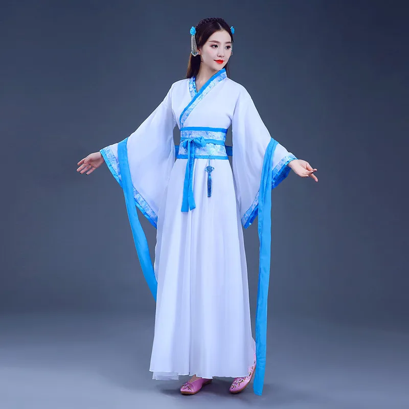 Новинка 2019 Национальный костюм ханьфу Древний китайский для косплея женская