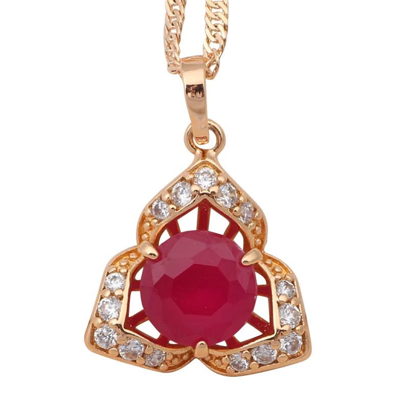 Дизайнерский кристалл для влюбленных Золотой тон хрустальные ожерелья и