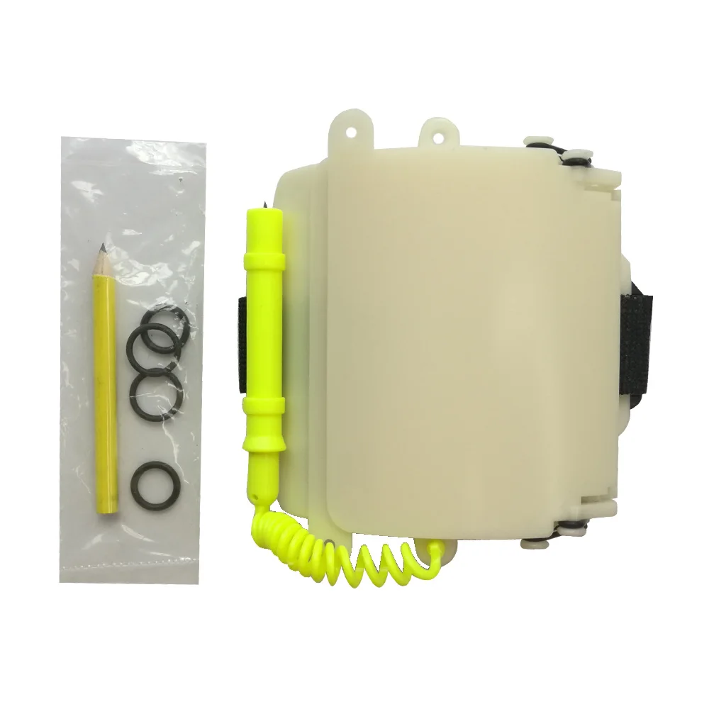 

Luminous Underwater Triple Scuba Diving Wrist Writing Slate With Pencil Arm 3 Panels Write Board