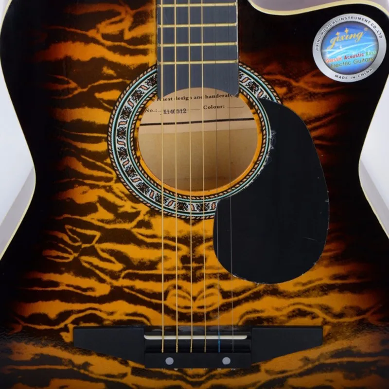 Cool CSP3800C 38 Тигр коричневые полосы Cutaway народная гитара синий с мешком ремешок выбрать