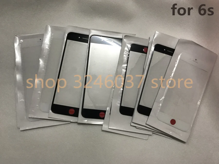 

50pcs/lot Original Replacement LCD Front Touch Screen Glass Outer Lens for iphone 6S 4.7inch Oleophobic coating high quality