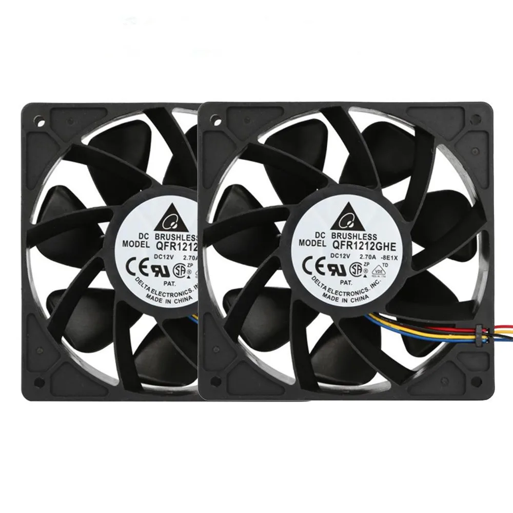 Горячая продажа 2x6000 об/мин pc cpu кулер 120 мм вентилятор охлаждения Замена 4