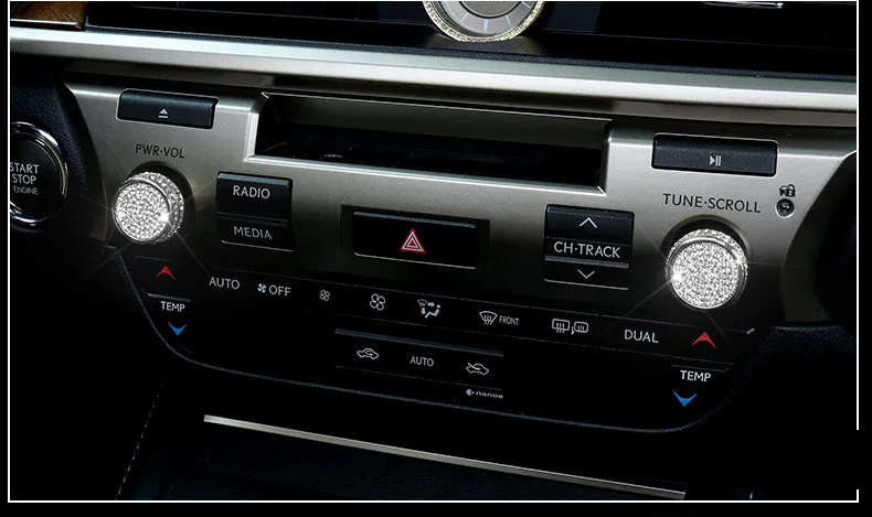 Lsrtw2017 diamond автомобильный регулятор Громкости Крышка для lexus es200 es250 es300h 2012 2013 xv60