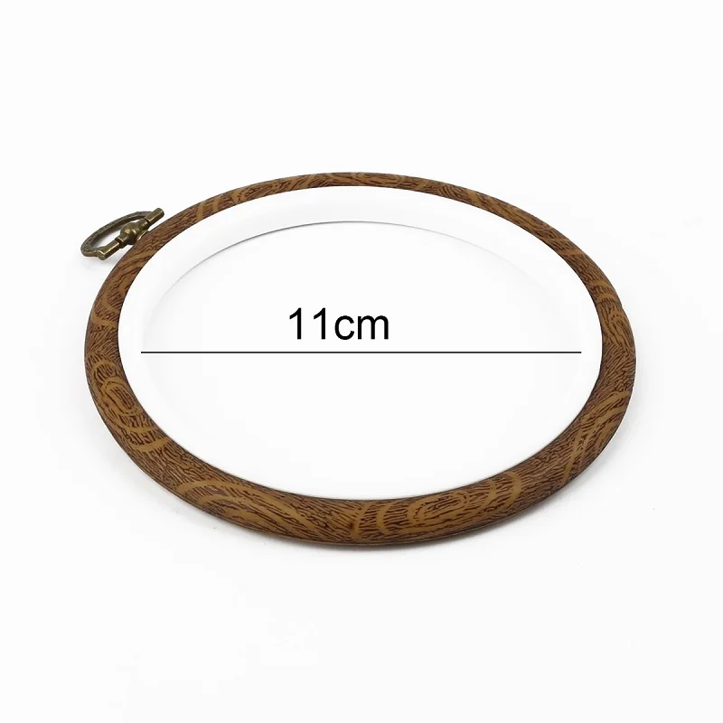 Outer dia 13cm Деревянная рамка для вышивки, Бамбуковая круглая петля для вышивки крестом, швейная машина, ручной инструмент для рукоделия - Цвет: Outer dia 13cm