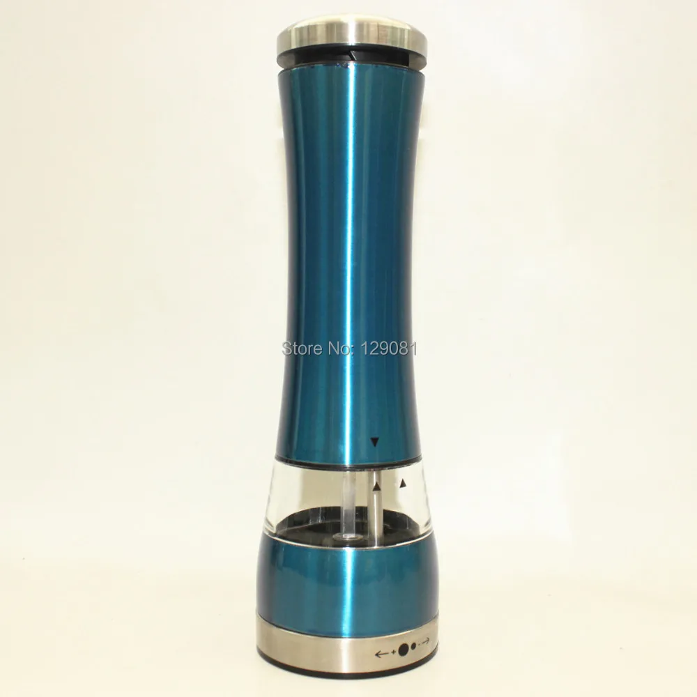 2016 электрическая мельница для синего перца из нержавеющей стали|pepper mill|blue pepper