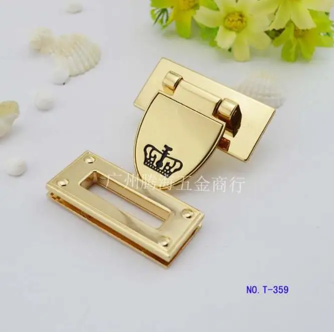 6pcs/lot Handbags luggage hardware accessories High-grade alloy Crown lock twist Luggage | Багаж и сумки